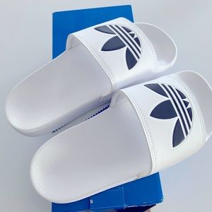 White Adidas sandals